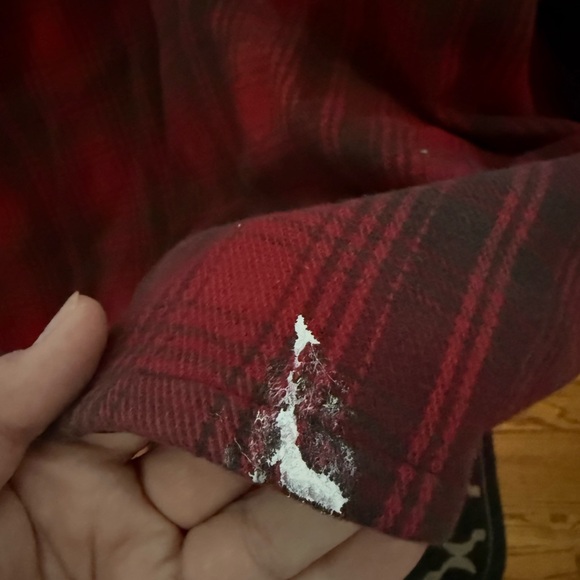 Vtg Eddie Bauer Insulated Flannel Jacket - Red/Gray Mens XL - Picture 6 of 9